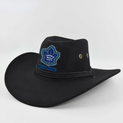 LIMITED EDITION - NEW CUSTOMIZED NHL23 TML TORONTO MAPLE LEAFS COWBOY HAT