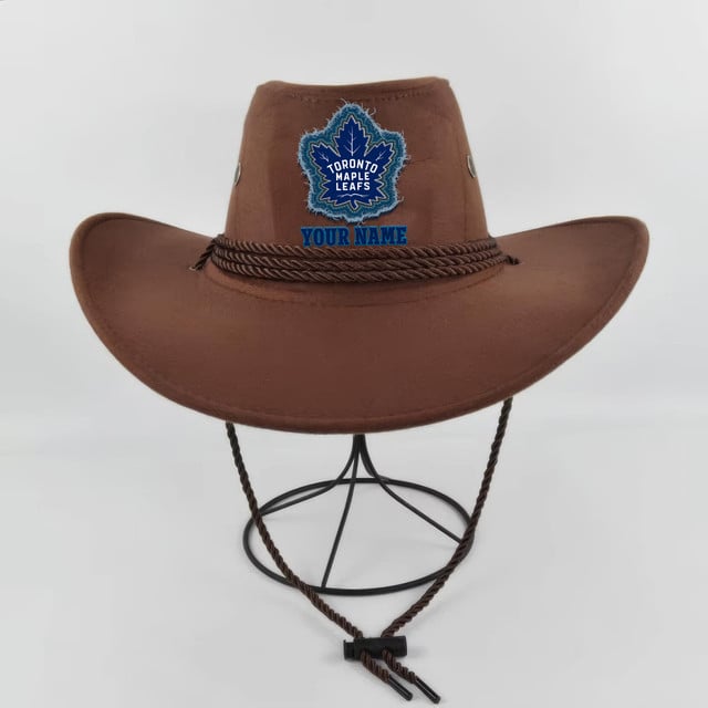 LIMITED EDITION - NEW CUSTOMIZED NHL23 TML TORONTO MAPLE LEAFS COWBOY HAT