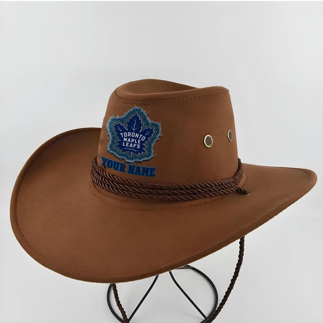 LIMITED EDITION - NEW CUSTOMIZED NHL23 TML TORONTO MAPLE LEAFS COWBOY HAT