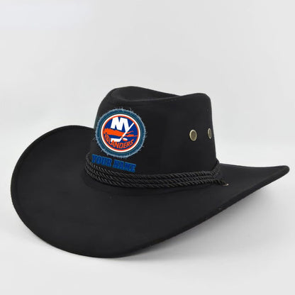 LIMITED EDITION - NEW CUSTOMIZED NHL25 NYI NEW YORK ISLANDERS COWBOY HAT