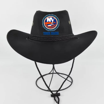 LIMITED EDITION - NEW CUSTOMIZED NHL25 NYI NEW YORK ISLANDERS COWBOY HAT