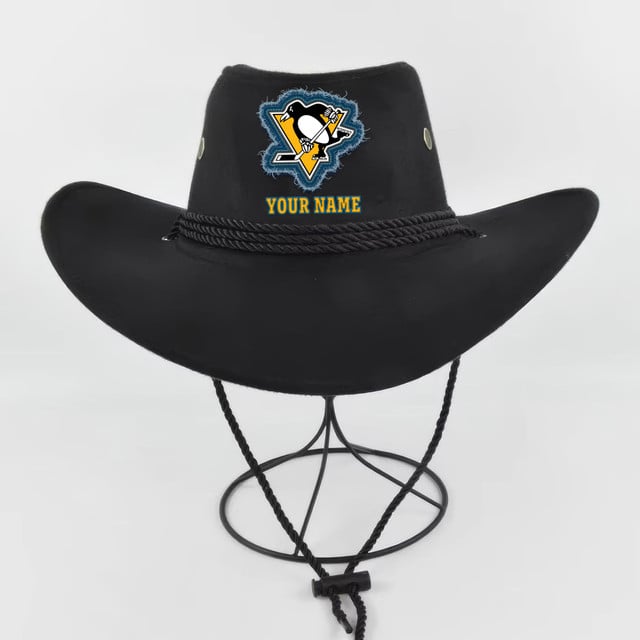 LIMITED EDITION - NEW CUSTOMIZED NHL26 PBP PITTSBURGH PENGUINS COWBOY HAT