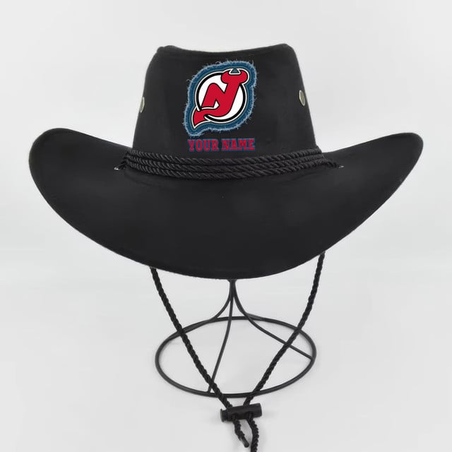 LIMITED EDITION - NEW CUSTOMIZED NHL06 NJD NEW JERSEY DEVILS COWBOY HAT