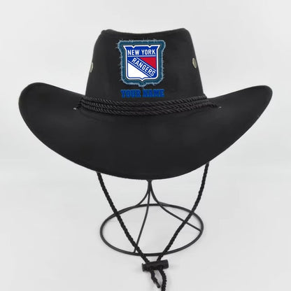 LIMITED EDITION - NEW CUSTOMIZED NHL24 NYR NEW YORK RANGERS COWBOY HAT