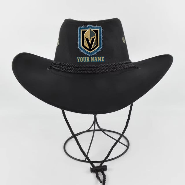 LIMITED EDITION - NEW CUSTOMIZED NHL04 VGK VEGAS GOLDEN KNIGHTS COWBOY HAT