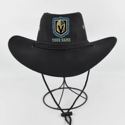 LIMITED EDITION - NEW CUSTOMIZED NHL04 VGK VEGAS GOLDEN KNIGHTS COWBOY HAT