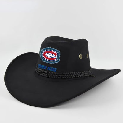 LIMITED EDITION - NEW CUSTOMIZED NHL11 MCD MONTREAL CANADIENS COWBOY HAT