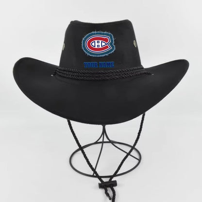 LIMITED EDITION - NEW CUSTOMIZED NHL11 MCD MONTREAL CANADIENS COWBOY HAT