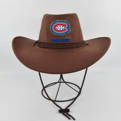 LIMITED EDITION - NEW CUSTOMIZED NHL11 MCD MONTREAL CANADIENS COWBOY HAT