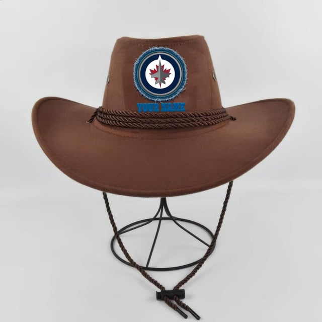 LIMITED EDITION - NEW CUSTOMIZED NHL21 WPJ WINNIPEG JETS COWBOY HAT