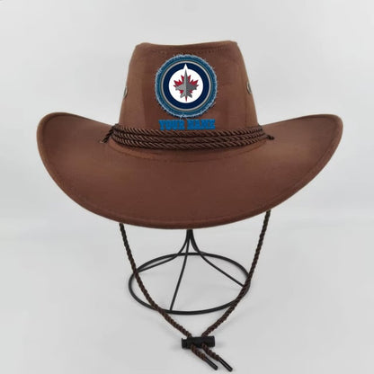 LIMITED EDITION - NEW CUSTOMIZED NHL21 WPJ WINNIPEG JETS COWBOY HAT