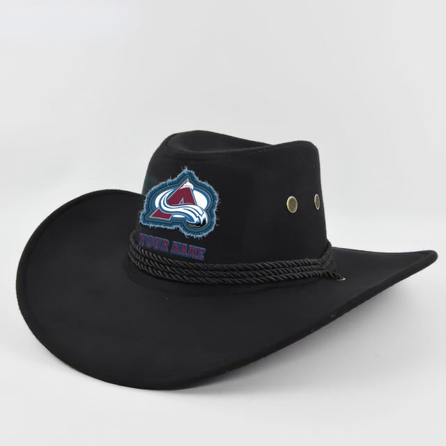 LIMITED EDITION - NEW CUSTOMIZED NHL05 CAL COLORADO AVALANCHE COWBOY HAT