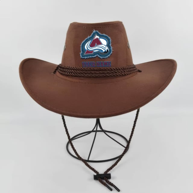 LIMITED EDITION - NEW CUSTOMIZED NHL05 CAL COLORADO AVALANCHE COWBOY HAT