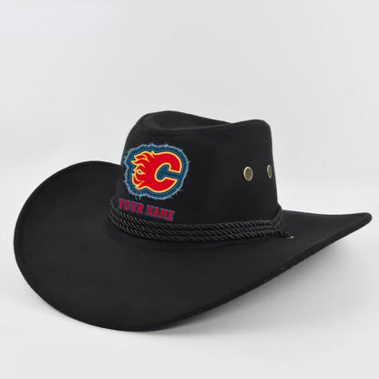 LIMITED EDITION - NEW CUSTOMIZED NHL17 CGF CALGARY FLAMES COWBOY HAT