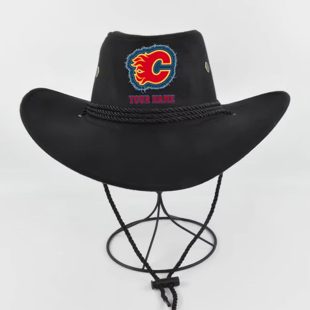 LIMITED EDITION - NEW CUSTOMIZED NHL17 CGF CALGARY FLAMES COWBOY HAT