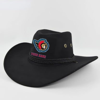 LIMITED EDITION - NEW CUSTOMIZED NHL29 OSN OTTAWA SENATORS COWBOY HAT