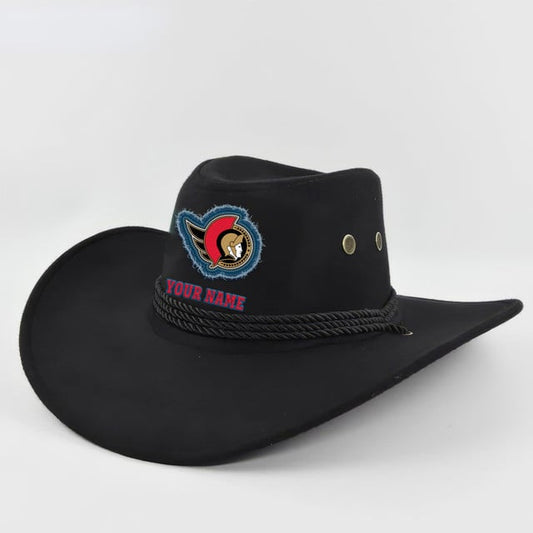 LIMITED EDITION - NEW CUSTOMIZED NHL29 OSN OTTAWA SENATORS COWBOY HAT