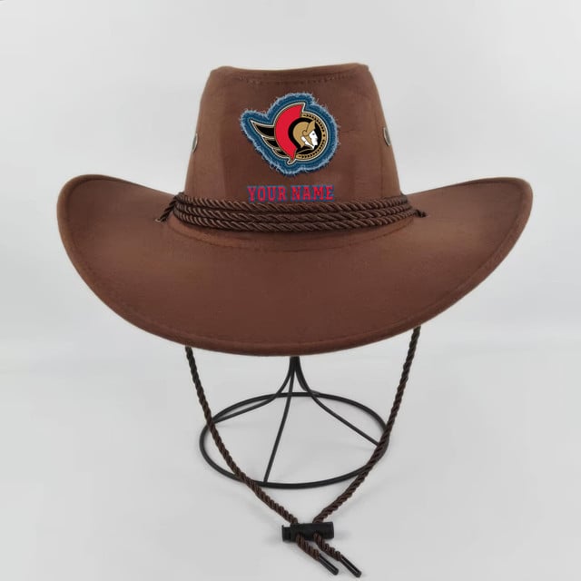 LIMITED EDITION - NEW CUSTOMIZED NHL29 OSN OTTAWA SENATORS COWBOY HAT