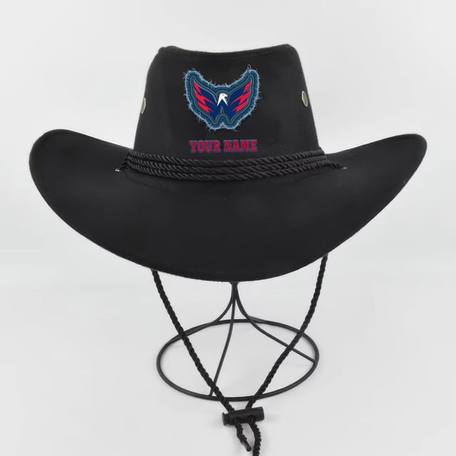LIMITED EDITION - NEW CUSTOMIZED NHL10 WCP WASHINGTON CAPITALS COWBOY HAT