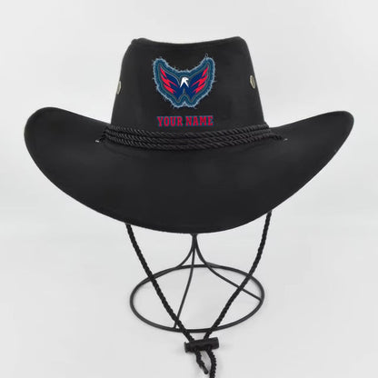 LIMITED EDITION - NEW CUSTOMIZED NHL10 WCP WASHINGTON CAPITALS COWBOY HAT