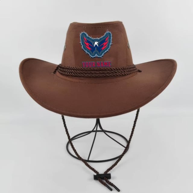 LIMITED EDITION - NEW CUSTOMIZED NHL10 WCP WASHINGTON CAPITALS COWBOY HAT