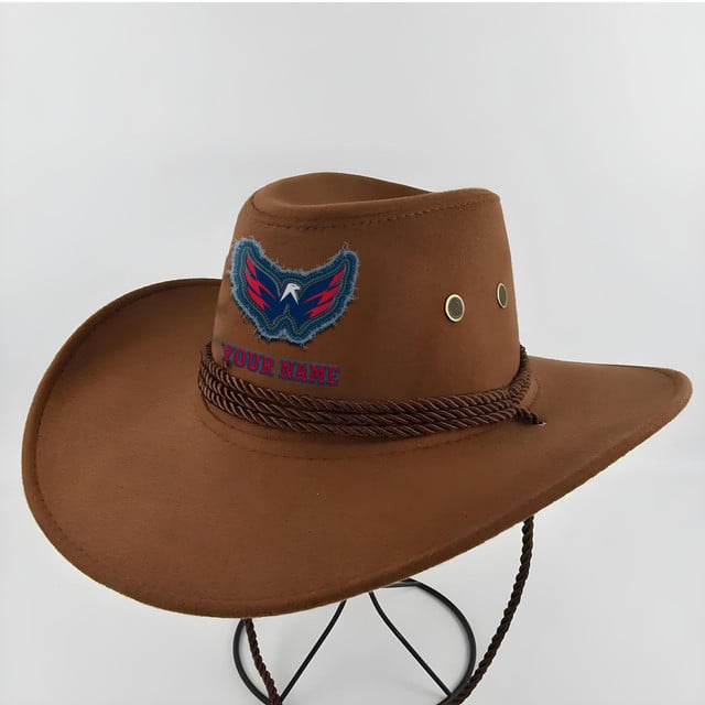 LIMITED EDITION - NEW CUSTOMIZED NHL10 WCP WASHINGTON CAPITALS COWBOY HAT