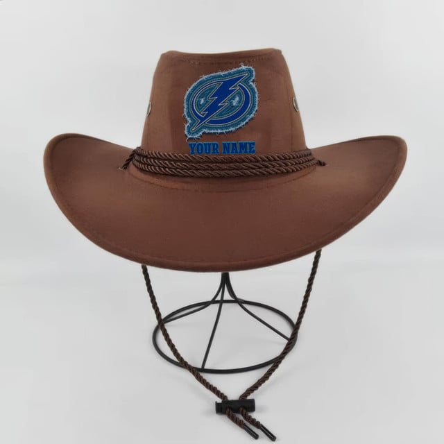 LIMITED EDITION - NEW CUSTOMIZED NHL12 TPL TAMPA BAY LIGHTNING COWBOY HAT