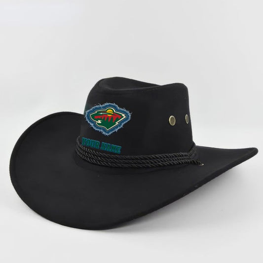 LIMITED EDITION - NEW CUSTOMIZED NHL13 MNW MINNESOTA WILD COWBOY HAT