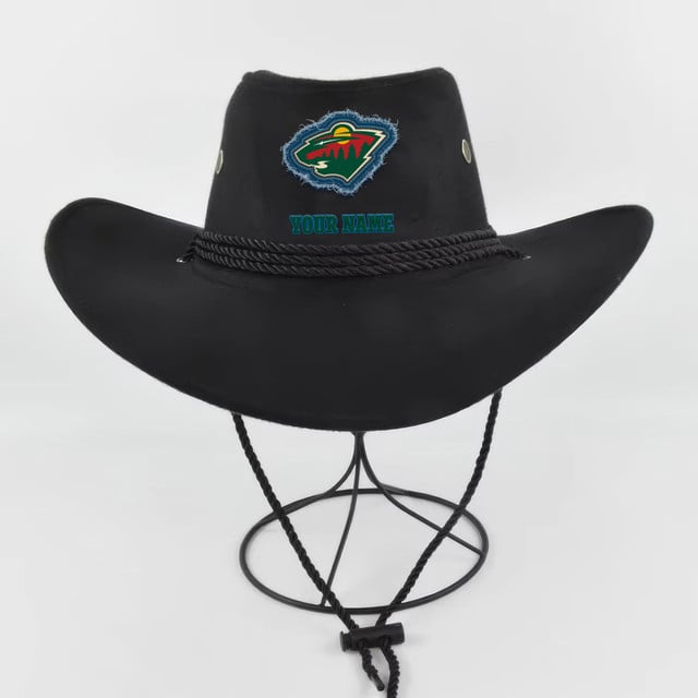 LIMITED EDITION - NEW CUSTOMIZED NHL13 MNW MINNESOTA WILD COWBOY HAT