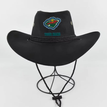LIMITED EDITION - NEW CUSTOMIZED NHL13 MNW MINNESOTA WILD COWBOY HAT