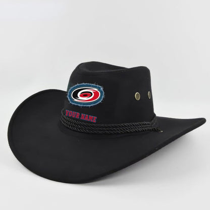 LIMITED EDITION - NEW CUSTOMIZED NHL07 CLH CAROLINA HURRICANES COWBOY HAT