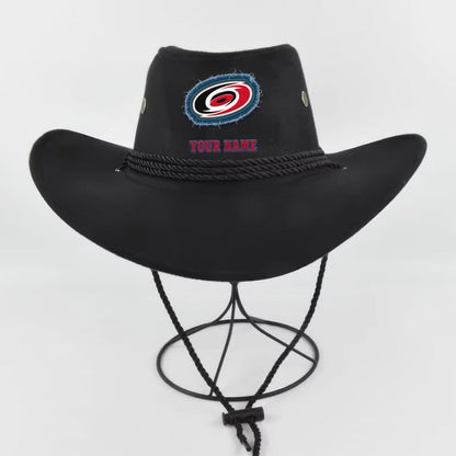 LIMITED EDITION - NEW CUSTOMIZED NHL07 CLH CAROLINA HURRICANES COWBOY HAT