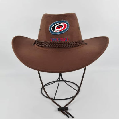 LIMITED EDITION - NEW CUSTOMIZED NHL07 CLH CAROLINA HURRICANES COWBOY HAT