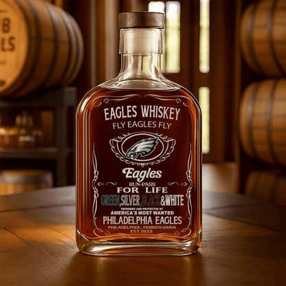 LIMITED EDITION - NEW CUSTOMIZED NFL02 PPE PHILADELPHIA EAGLES LUXURY WHISKEY BOTTLE 450ML