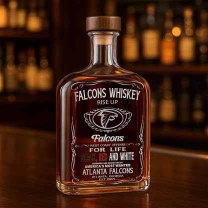 LIMITED EDITION - NEW CUSTOMIZED NFL18 ATF ATLANTA FALCONS LUXURY WHISKEY BOTTLE 450ML