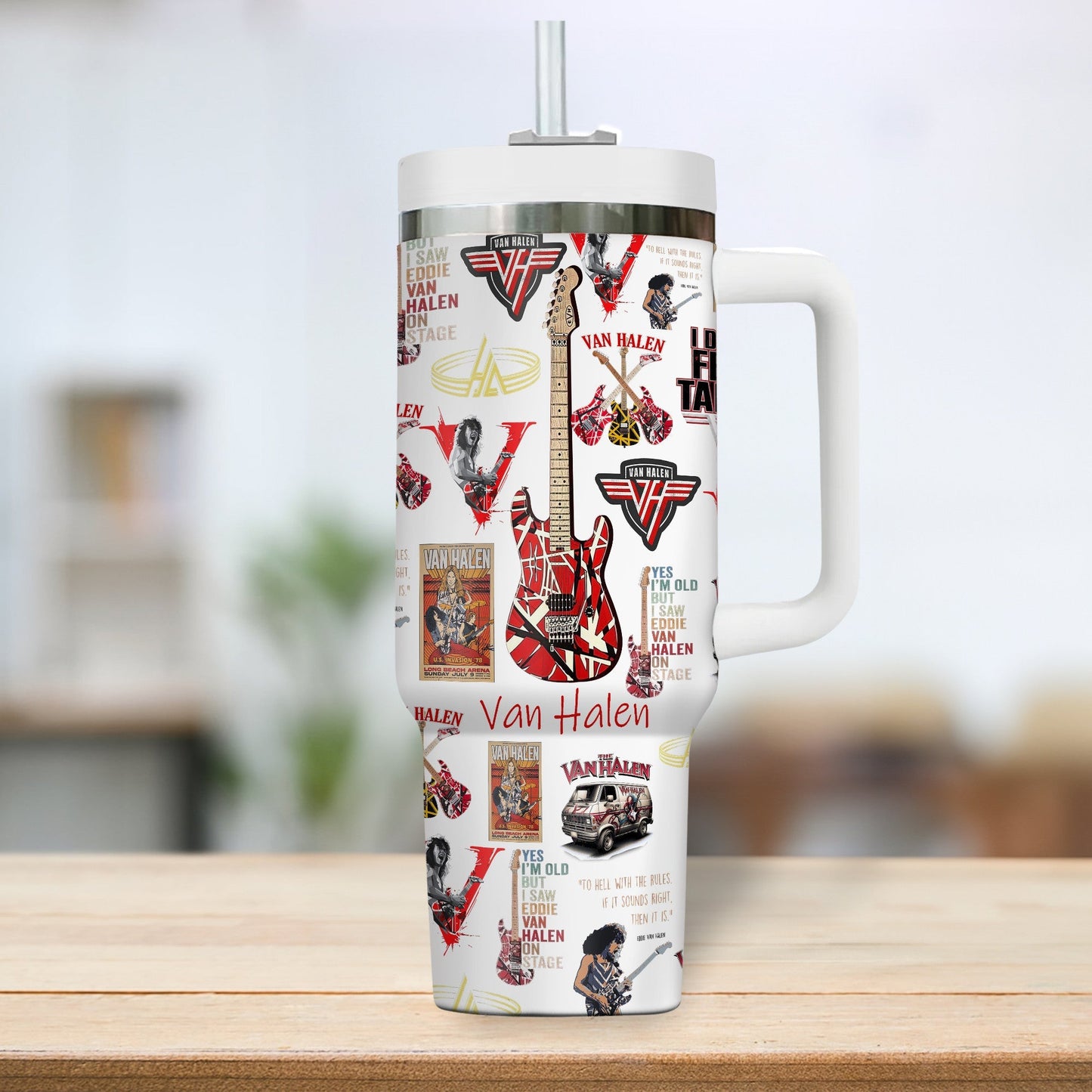 PREMIUM VAN HALEN 40oz TUMBLER - MAKE THE PERFECT GIFT