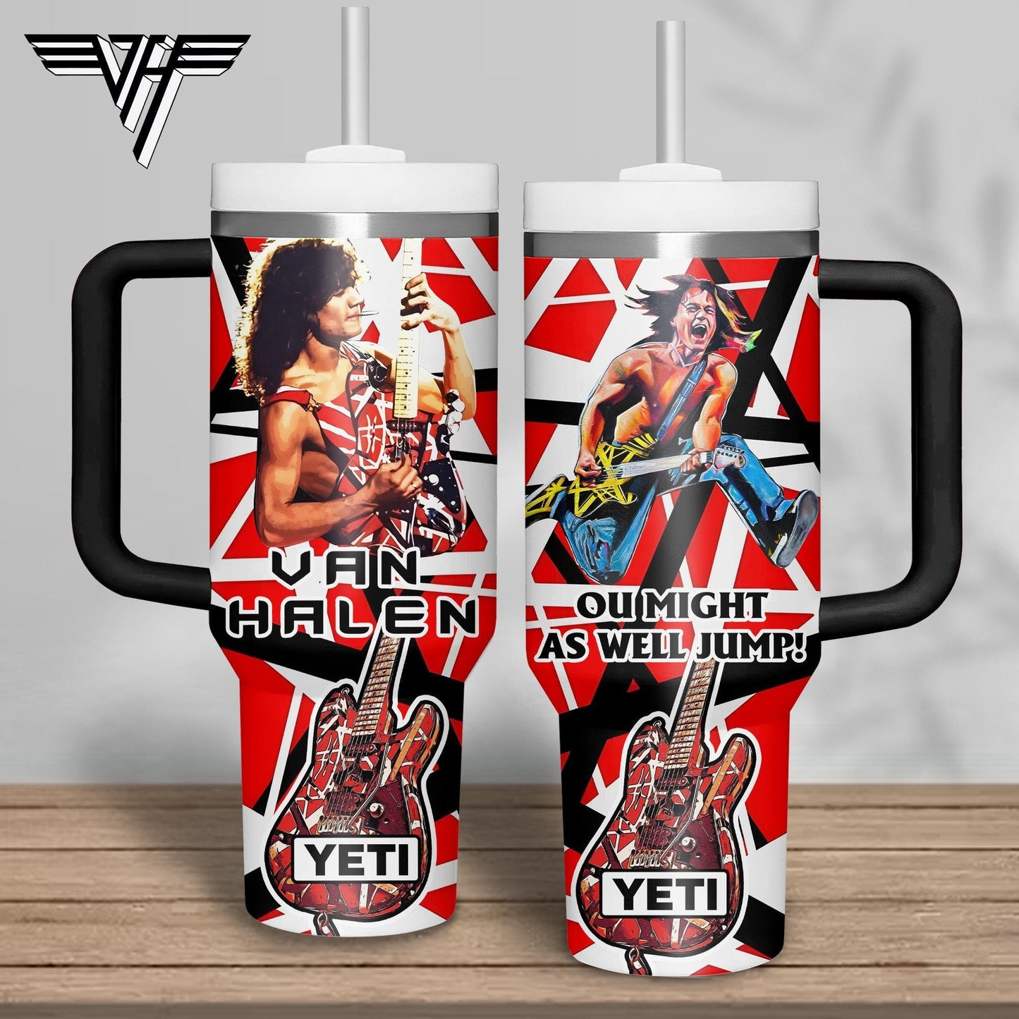 PREMIUM VAN HALEN 40oz TUMBLER - MAKE THE PERFECT GIFT