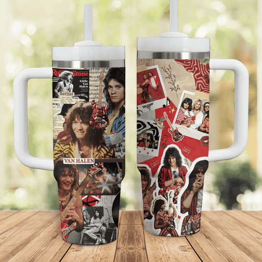 PREMIUM VAN HALEN 40oz TUMBLER - MAKE THE PERFECT GIFT