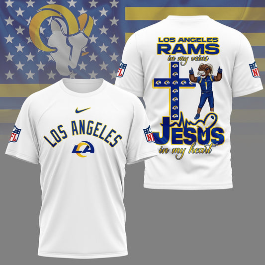 LIMITED EDITION - NEW PREMIUM NFL22 LAR  LOS ANGELES RAMS UNISEX T-SHIRT