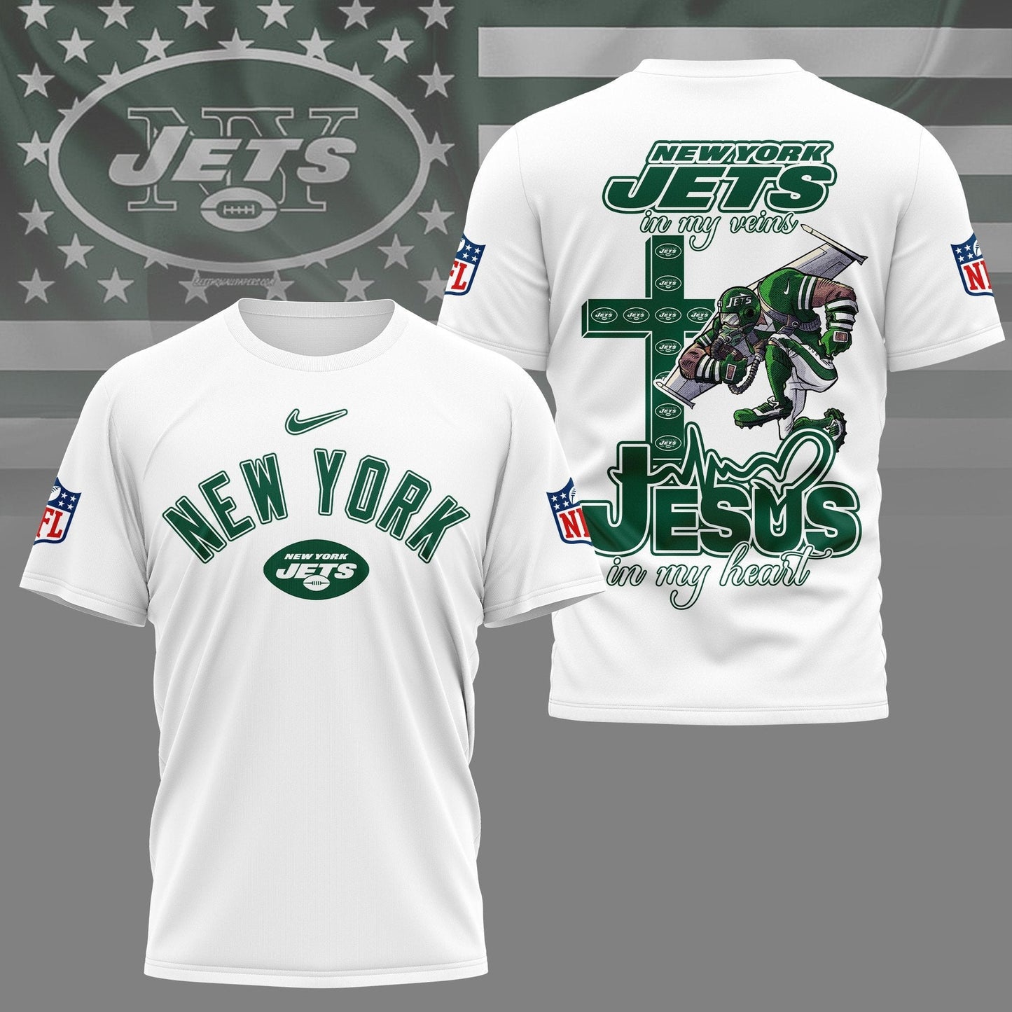 LIMITED EDITION - NEW PREMIUM NFL25 NYJ NEW YORK JETS UNISEX T-SHIRT