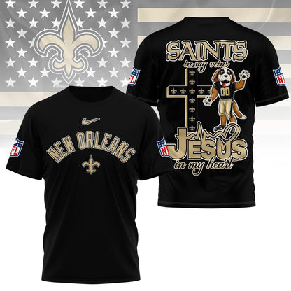 LIMITED EDITION - NEW PREMIUM NFL24 NOS NEW ORLEANS SAINTS UNISEX T-SHIRT