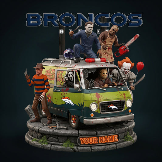 LIMITED EDITION - NEW CUSTOMIZED NFL13 DVB DENVER BRONCOS HORROR MOVIE ACRYLIC PLAQUE