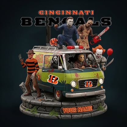 LIMITED EDITION - NEW CUSTOMIZED NFL16 CCB CINCINNATI BENGALS HORROR MOVIE ACRYLIC PLAQUE