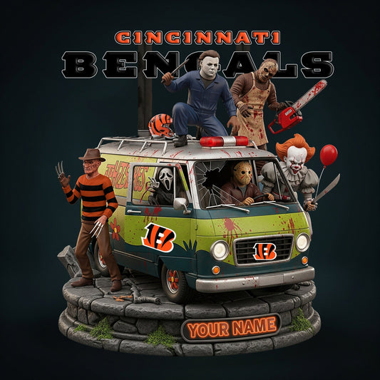 LIMITED EDITION - NEW CUSTOMIZED NFL16 CCB CINCINNATI BENGALS HORROR MOVIE ACRYLIC PLAQUE