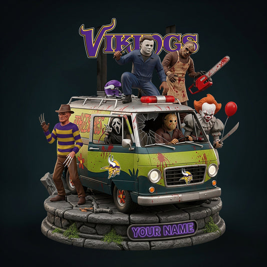 LIMITED EDITION - NEW CUSTOMIZED NFL05 MVK MINNESOTA VIKINGS HORROR MOVIE ACRYLIC PLAQUE