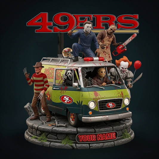 LIMITED EDITION - NEW CUSTOMIZED NFL11 SF49 SAN FRANCISCO 49ERS HORROR MOVIE ACRYLIC PLAQUE