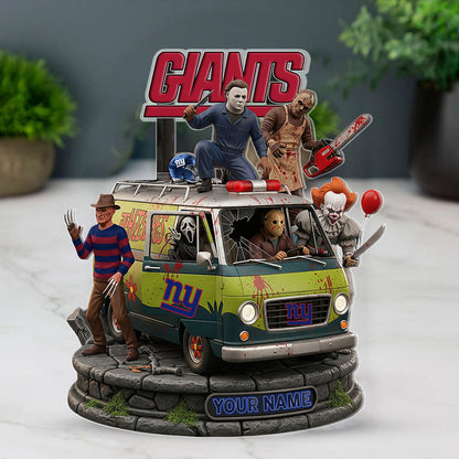 LIMITED EDITION - NEW CUSTOMIZED NFL32 NYG NEW YORK GIANTS HORROR MOVIE ACRYLIC PLAQUE