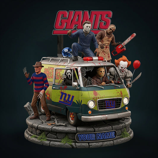 LIMITED EDITION - NEW CUSTOMIZED NFL32 NYG NEW YORK GIANTS HORROR MOVIE ACRYLIC PLAQUE