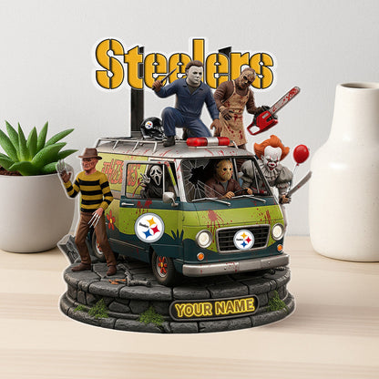 LIMITED EDITION - NEW CUSTOMIZED NFL14 PSB PITTSBURGH STEELERS HORROR MOVIE ACRYLIC PLAQUE