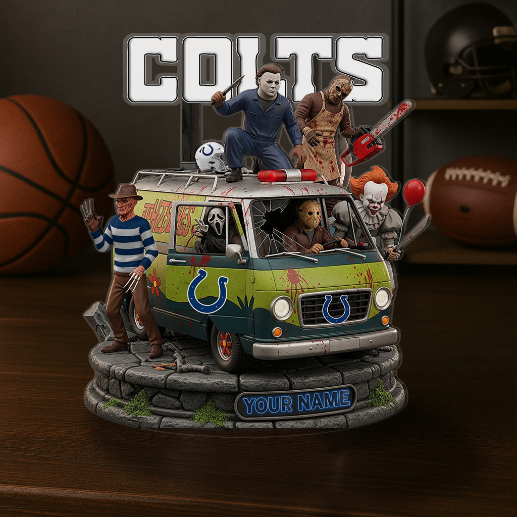 LIMITED EDITION - NEW CUSTOMIZED NFL17 IDC INDIANAPOLIS COLTS HORROR MOVIE ACRYLIC PLAQUE